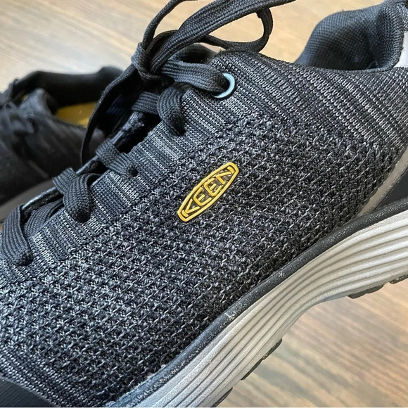 KEEN Utility Sparta Aluminum Toe Work Shoes BLACK/GREY FLANNEL Women size 7 - Picture 8 of 16